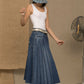 Don The Fuller Blue Cotton Skirt