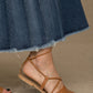 Don The Fuller Blue Cotton Skirt
