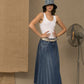 Don The Fuller Blue Cotton Skirt