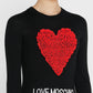 Love Moschino Black Acrylic Dress