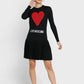 Love Moschino Black Acrylic Dress