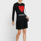 Love Moschino Black Acrylic Dress