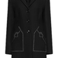 Love Moschino Black Wool Jackets & Coat