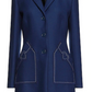 Love Moschino Blue Wool Jackets & Coat