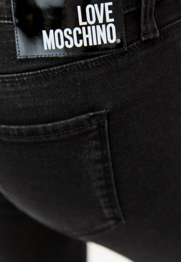 Love Moschino Black Cotton Jeans & Pant