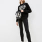 Love Moschino Black Cotton Jeans & Pant
