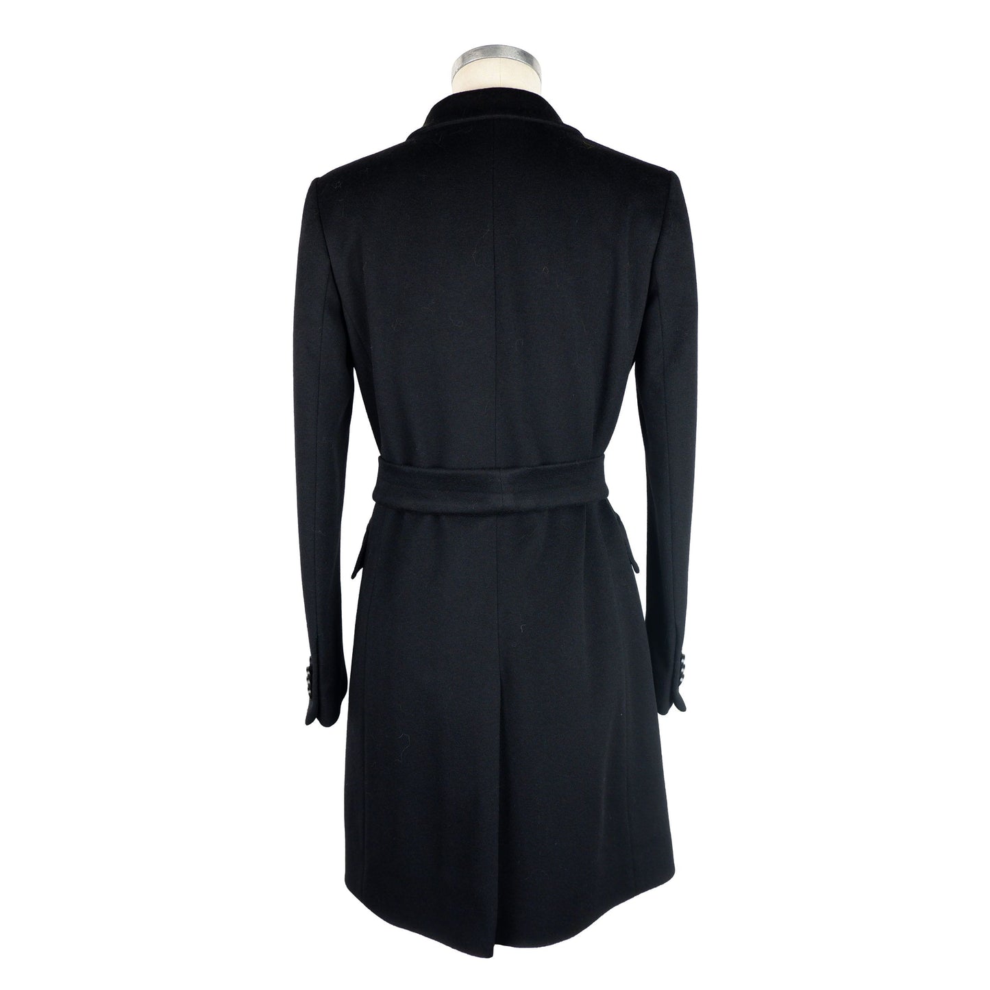 Made in Italy Black Wool Jackets & Coat