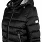 Yes Zee Black Polyamide Jackets & Coat