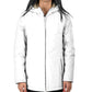 Yes Zee White Polyester Jackets & Coat