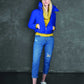 Yes Zee Blue Cotton Jeans & Pant