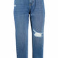 Yes Zee Blue Cotton Jeans & Pant