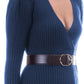Elisabetta Franchi Blue Wool Dress