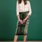 Elisabetta Franchi Green Acrylic Skirt