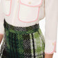 Elisabetta Franchi Green Acrylic Skirt