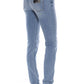 Love Moschino Blue Cotton Jeans & Pant