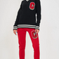 Comme Des Fuckdown Red Polyester Jeans & Pant