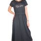 Imperfect Black Cotton Dress