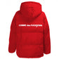 Comme Des Fuckdown Red Polyester Jackets & Coat