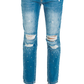 Imperfect Blue Cotton Jeans & Pant