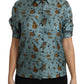 Dolce & Gabbana Multicolor Musical Instruments Silk Short sleeve Shirt