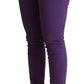 CYCLE Purple Cotton Low Waist Skinny Casual Jeans