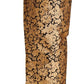 Dolce & Gabbana Gold Floral Jacquard Straight Polyester Pants