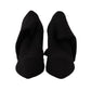 Dolce & Gabbana Black Stretch Socks Knee High Booties Shoes