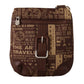 WAYFARER Brown Printed Logo Shoulder Crossbody Purse Bag