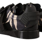 Dolce & Gabbana Black White Zebra Suede Rubber Sneakers Shoes