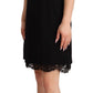 Dolce & Gabbana Black Lace Sheath A-line Mini SARTORIA Dress