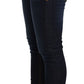 Versace Jeans Dark Blue Cotton Low Waist Skinny Denim Jeans