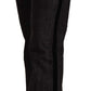 GF Ferre Black Mid Waist Cotton Denim Straight Boot Cut Jeans