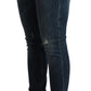 Acht Blue Washed Low Waist Slim Fit Denim Jeans