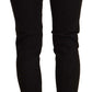 Acht Black Cotton Low Waist Skinny Denim Jeans