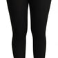 Dolce & Gabbana Black Cashmere Stretch Waist Tights Pants