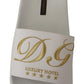 Dolce & Gabbana White Leather Luxury Hotel Slides Sandals Shoes