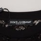 Dolce & Gabbana Black Floral Lace Cotton Shift Mini Dress