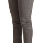 Acht Gray Cotton Low Waist Skinny Push Up Denim Jeans