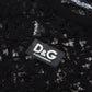 Dolce & Gabbana Black Floral Lace Cotton Shift Mini Dress