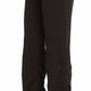 Ermanno Scervino Brown Stretch Casual Trousers Pants