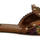 Dolce & Gabbana Multicolor Floral Embellished Slides Flats Shoes