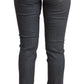 Levi's Gray Cotton Low Waist Skinny Denim Jeans