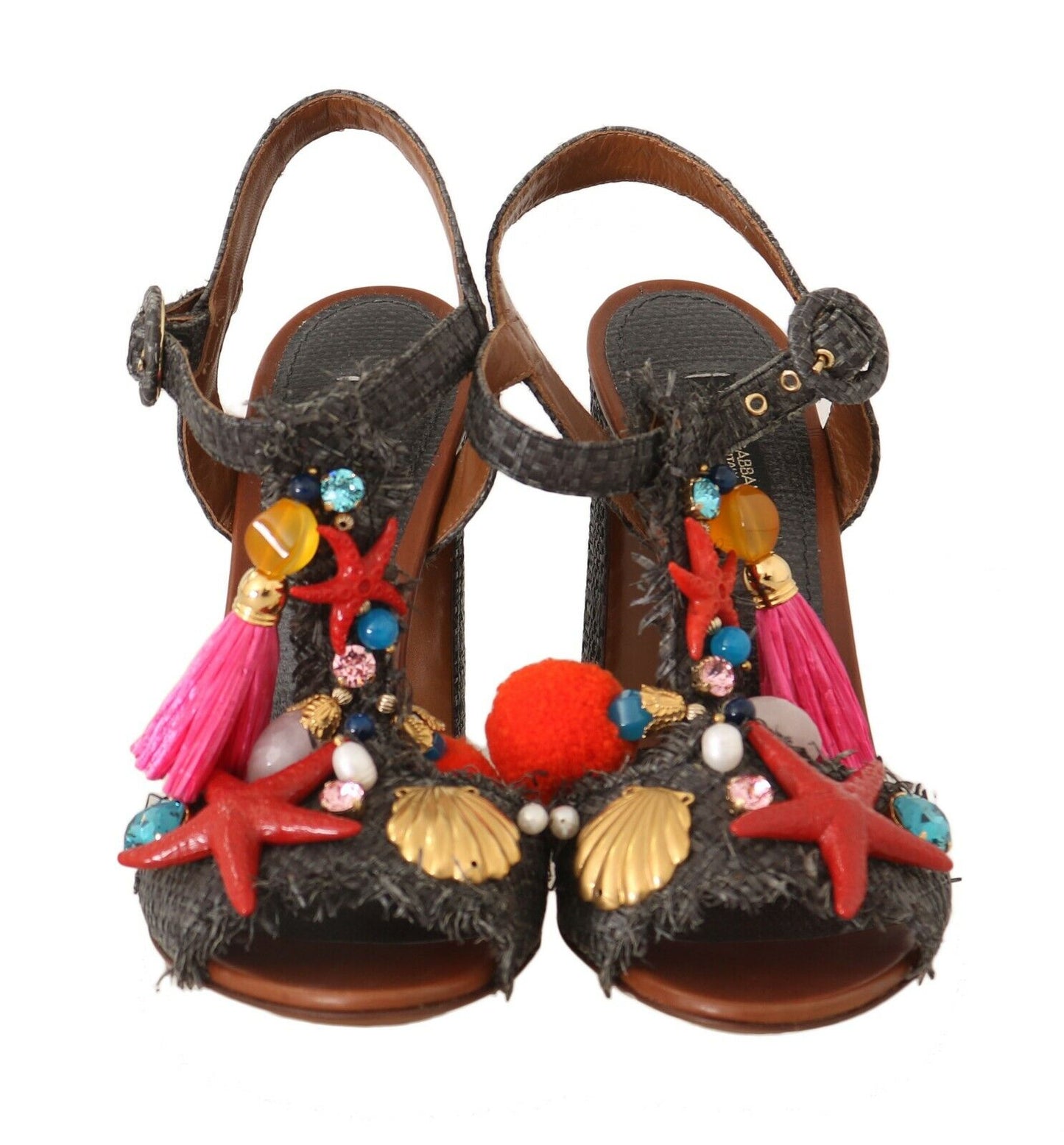 Dolce &amp; Gabbana 그레이 스트로 MARINA Sea Star 샌들