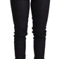 Acht Blue Cotton Low Waist Slim Fit Denim Women Trouser Jeans