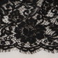 Dolce & Gabbana Black Floral Lace Cotton Shift Mini Dress