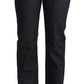 Exte Dark Blue Cotton Stretch Low Waist Straight Denim Jeans