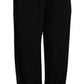 GF Ferre Black High Waist Straight Long Dress Trouser Pants