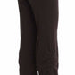 Ermanno Scervino Brown Stretch Casual Trousers Pants