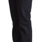 Exte Dark Blue Cotton Stretch Low Waist Straight Denim Jeans