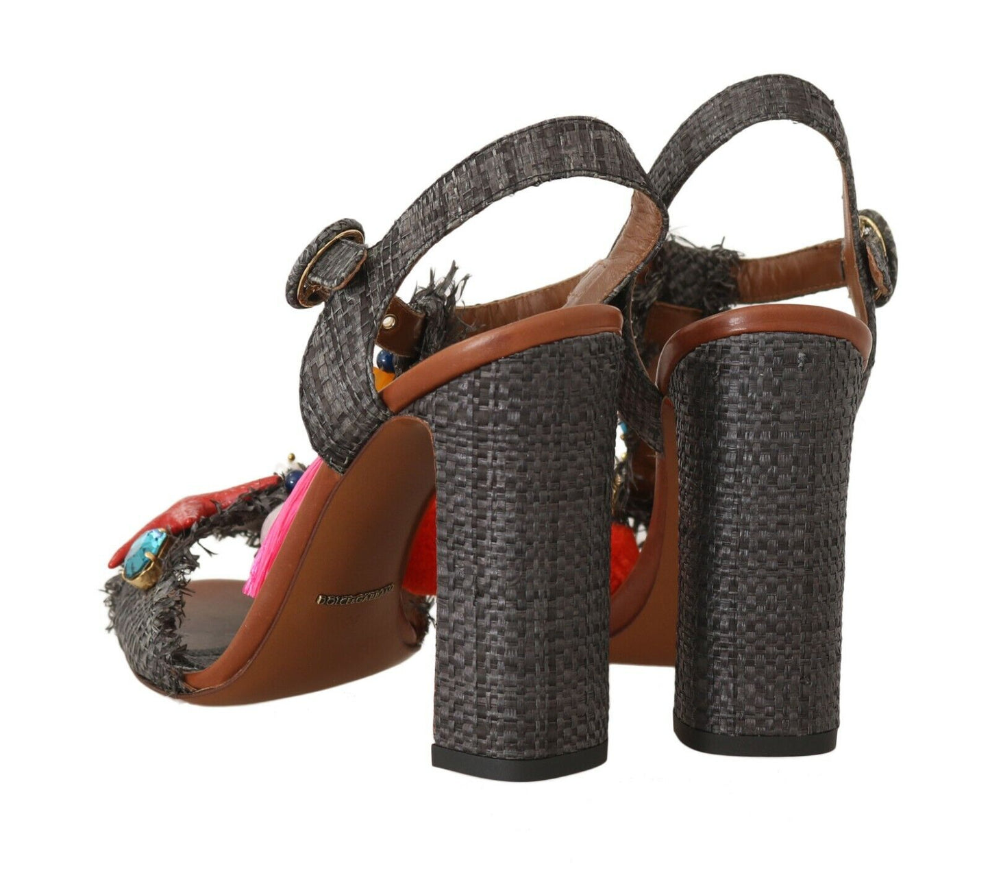Dolce &amp; Gabbana 그레이 스트로 MARINA Sea Star 샌들